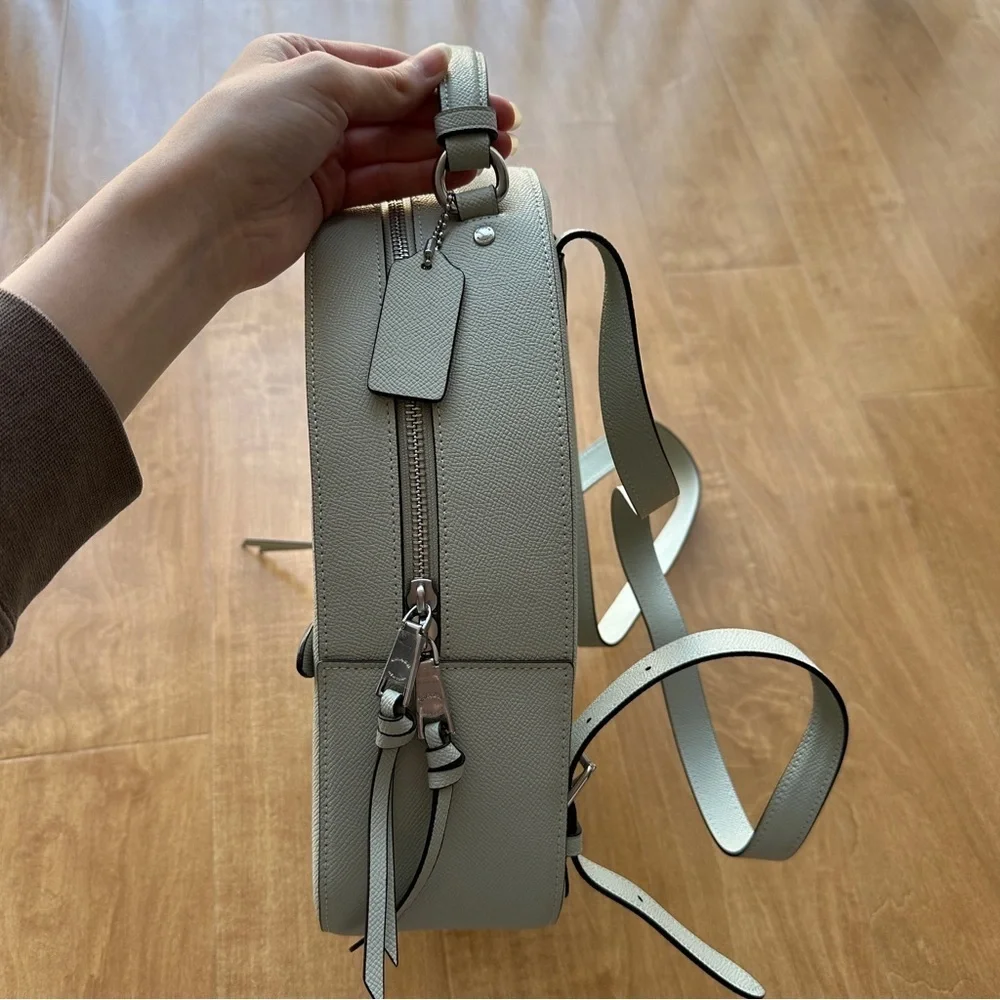 Coach Jordyn Backpack, Light Sage, Women’s Green Leather Backpack